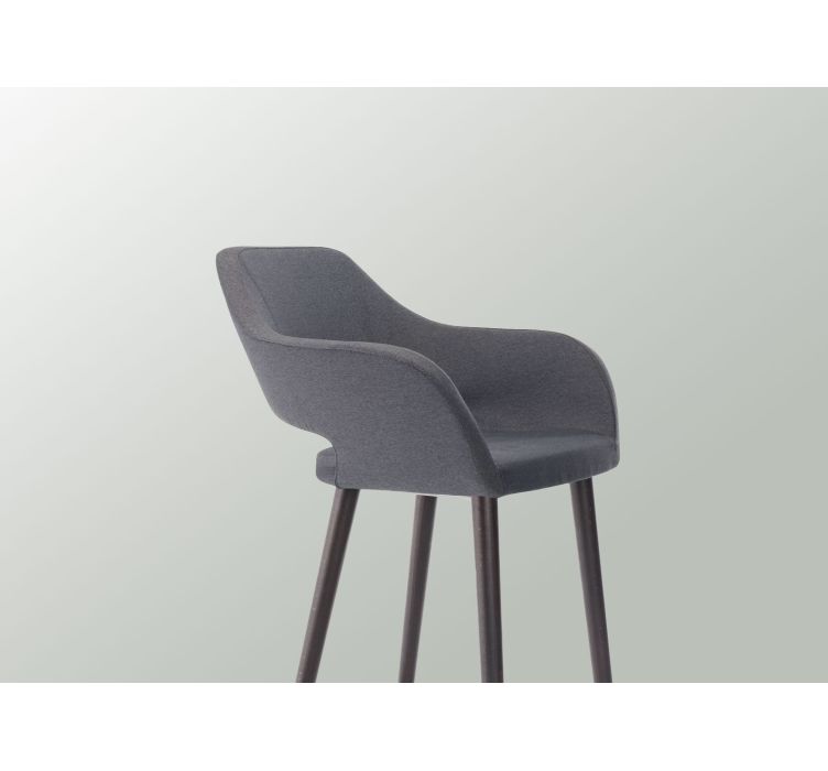 Барное кресло Club 2483 Grey/black (2483.329SG FNR008)4